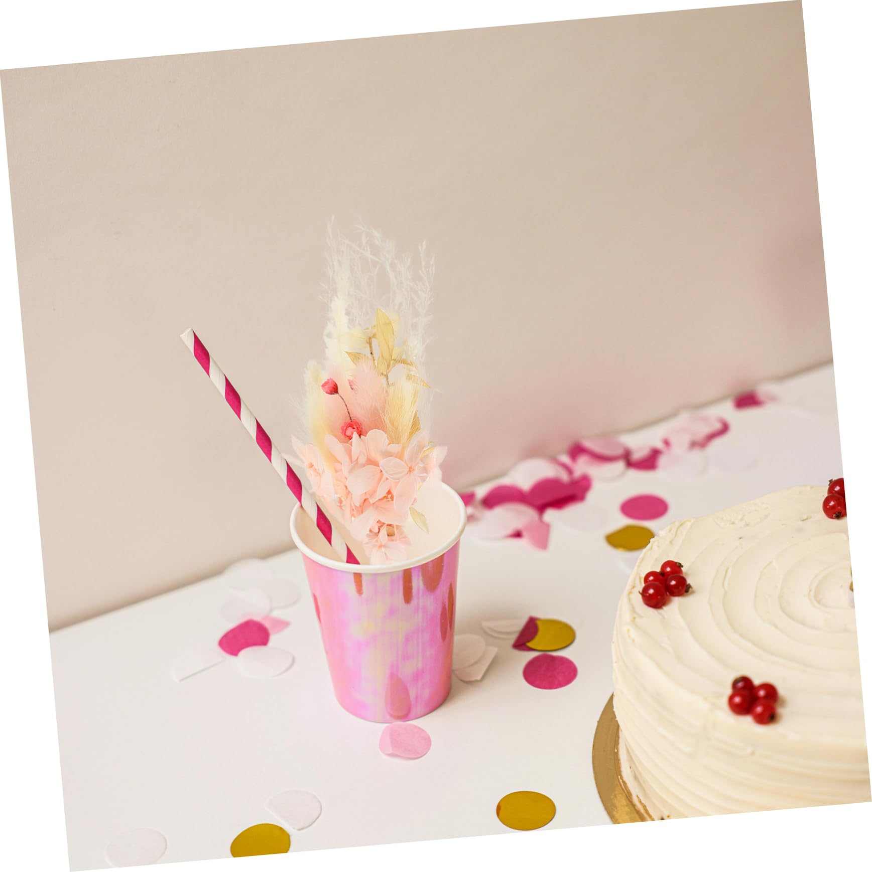 PRETYZOOM 3 Pièces 6 Fleur préservée Bouquets de Mariage Fleurs pour Vase Wedding Decorations Home Decor décoration Fleurs séchées Bricolage Fleurs éternelles Fleurs séchées Naturelles Rose