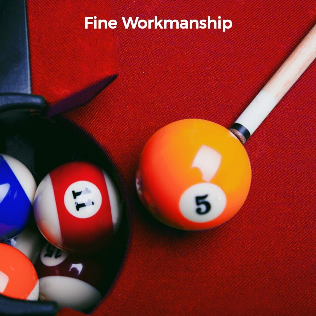 Nappe de billard en feutre avec 6 bandes de tissu pour table de billard intérieure de 2,4 m