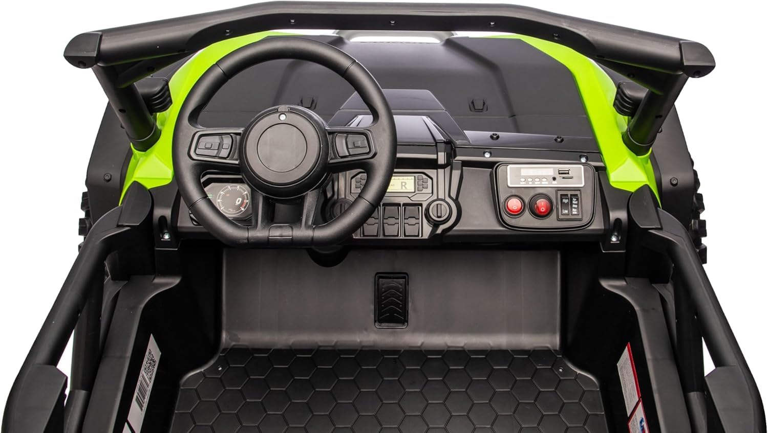 Macchina Elettrica 4x4 Motori 24V Maxi Buggy Honda Talon Fuoristrada 2 Posti per Bambini Ruote in Gomma Cinture a 3 Punti Telecomando Bluetooth fino a 60kg
