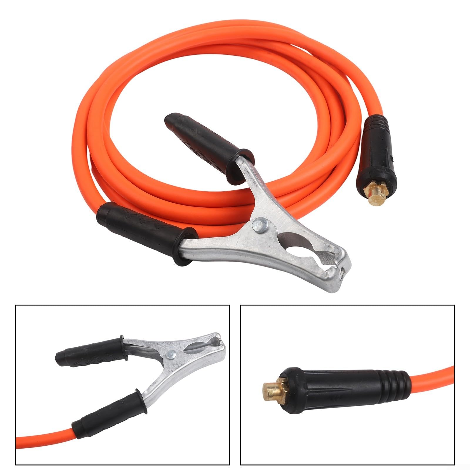 Kit de cable de soldadura con soporte de electrodo abrazadera de tierra y accesorios para máquina de soldadura MMA 350 rendimiento (7 metros)