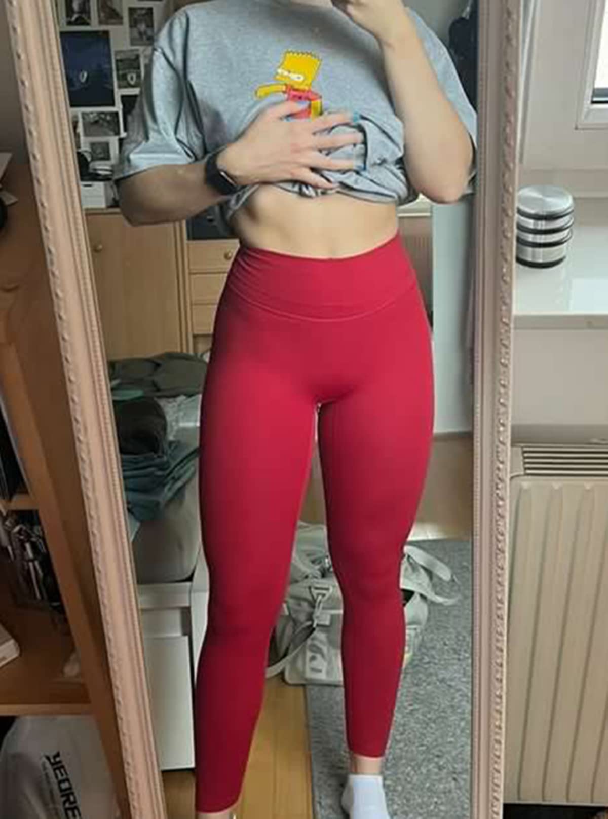TomTiger Pantaloni da Yoga da Donna 7/8 a Vita Alta per Allenamento, Yoga Leggings da Donna, Sollevamento Glutei, Controllo Addome