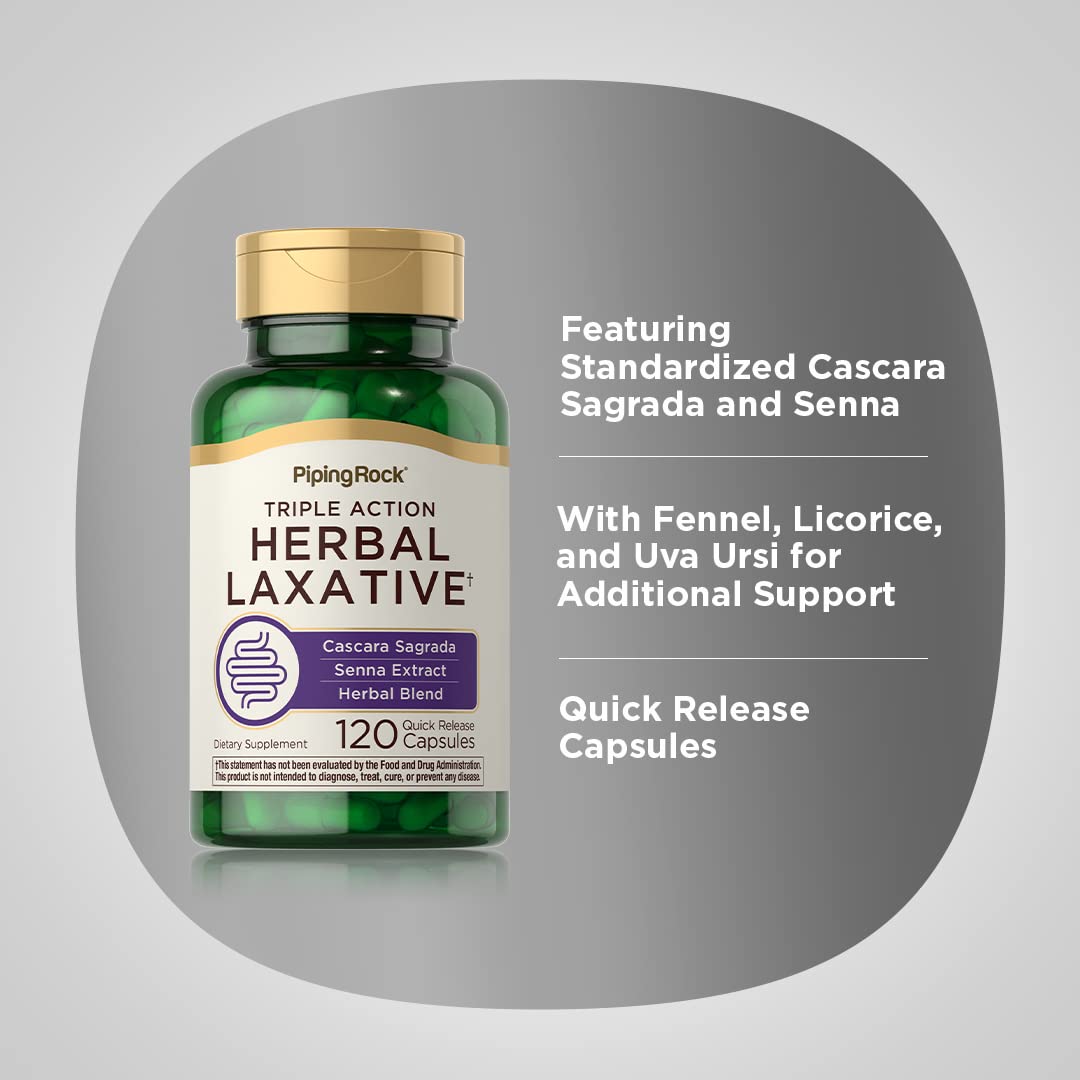 Piping Rock Herbal Laxative Capsules | 120 Count — Amazon image 4