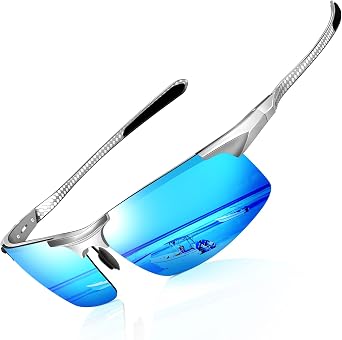 ANYLUV Polarized Sunglasses for Men Carbon Fiber Sunglasses with UV400 Protection for Fishing Driving Gift