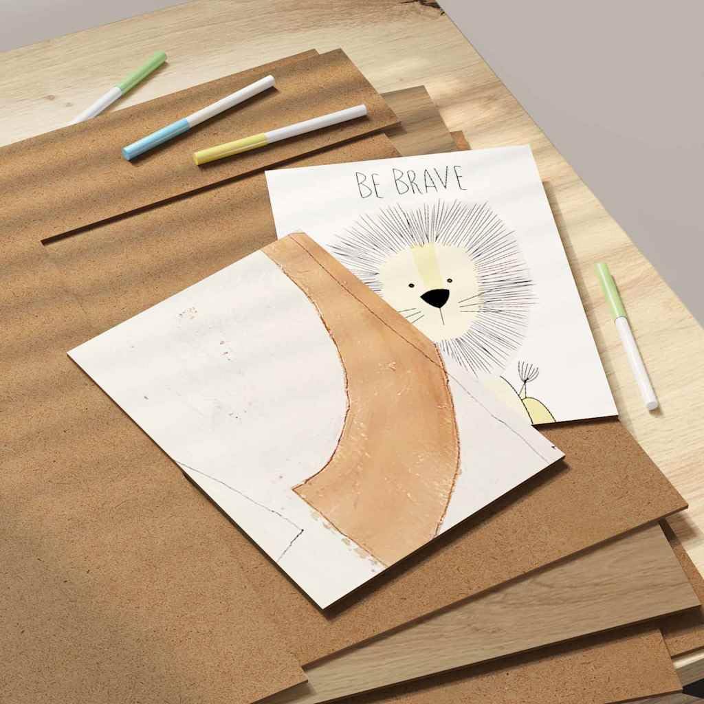 Pannelli Decorativi 50 PCS Rovere Artigianale 40 x 60 x 0.27 cm,Materiali per Hobby e Artigianato,Forme e basi per attività Creative,Forme e Legno per attività Creative,25.8 kg -885614