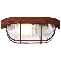 BRILLIANT lampada Bobbi lampada da parete e soffitto 21cm color ruggine | 1x A60, E27, 40W, adatto per lampade normali (non incluse) | Scala da A ++ a E | Adatto per lampade a LED