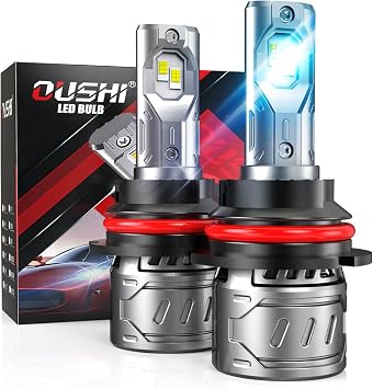 KATUR 9007 LED Headlight Bulb, HB5 LED Bulbs High Low Beam 14000LM 70W 6000K Xenon White, Waterproof Mini Design All-in-One Conversion Kit for Car Headlight Bulbs Replacement 2 PCS