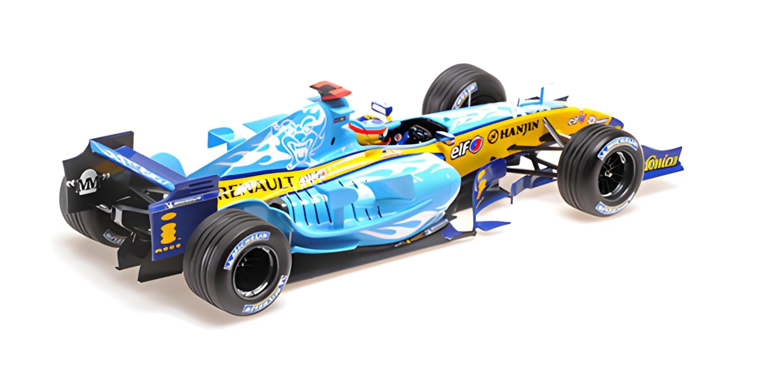 Minichamps 117051605 Renaul. F1 Team R25 Fernando Alonso 2nd Place Belgian GP World Champion 2005 - scala 1/18 - modellino auto