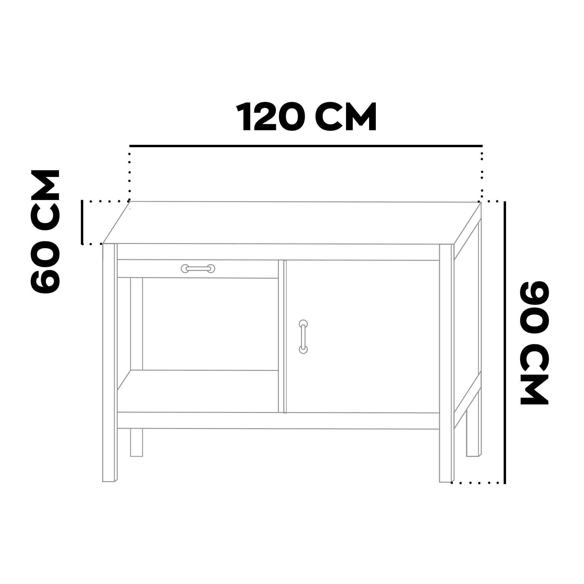 BOUDECH® MANNY - Banco da Lavoro 120x60 cm con Cassetto Porta Utensili 1 Anta e 1 Ripiano Aperto in Metallo Nero