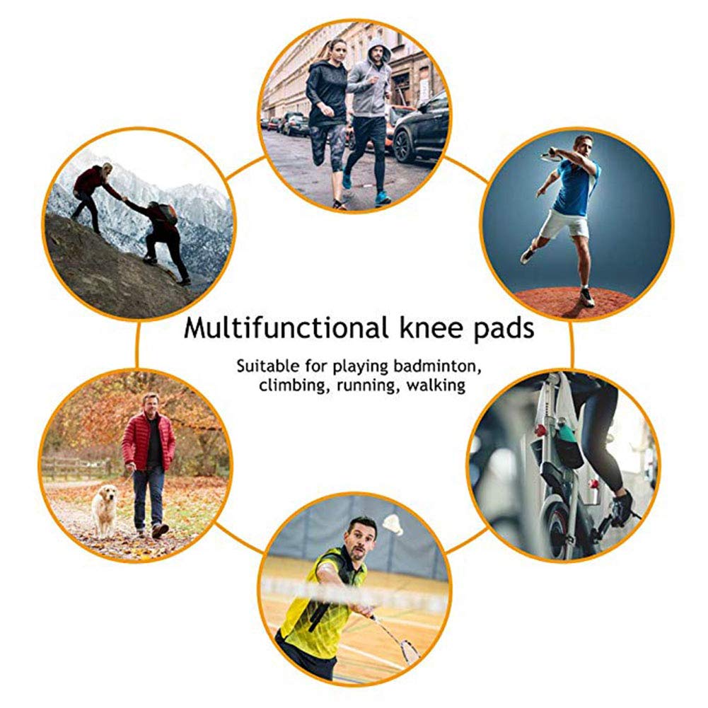1 Paar selbsterwärmende Kniebandage, selbsterwärmende Turmalin-Magnettherapie-Knieschutzorthese for Arthritis als Heizkissen bei Knieverletzungen und Arthritisschmerzen,Selbstwärmende Kniepa