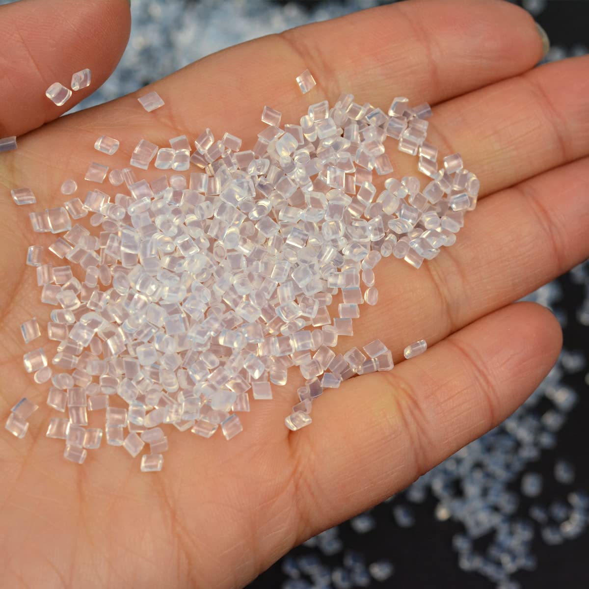 PINAKA Italian Keratin Glue Granule Pellets Transparent Keration Bead for Hot Fusion I Tip Hair Extensions (50 Gram)-image-14