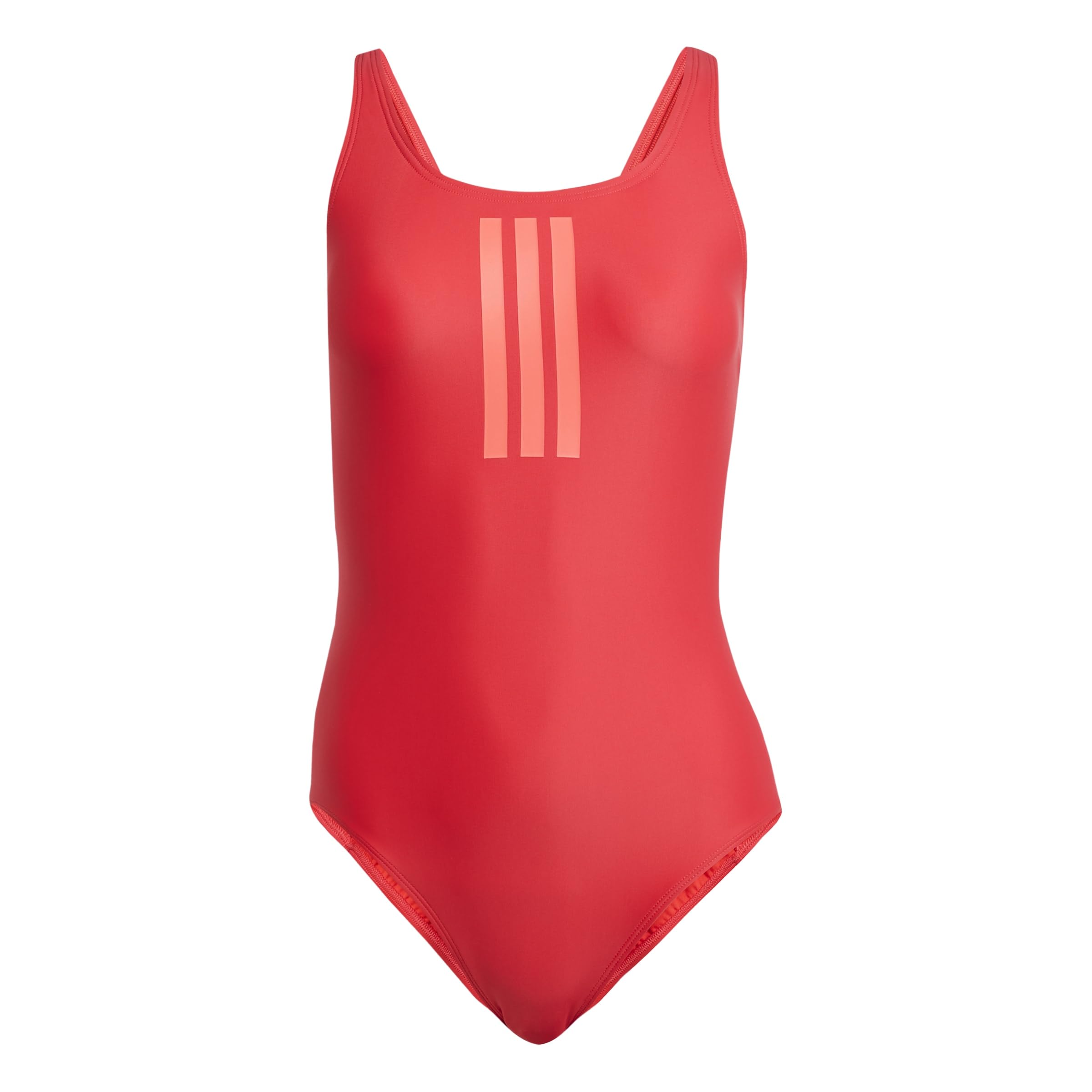 Adidas Mujer 3 Stripes V-​Back Swimsuit, Pure Ruby/​Lucid Red, 44