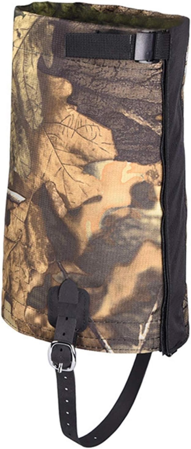 Leg Gaiters Camouflage Outdoor Leg Gaiters Waterproof Hiking Leggings, Jungle Mudguard Leg Guard Shoe Covers, Suitable for Hiking, Camping, Farm Hunting (Color : A, Size : One size)