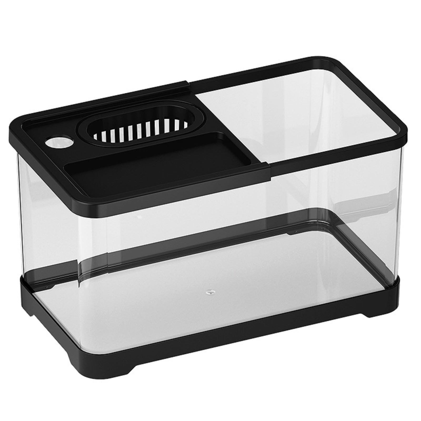 Nano Aquarium Compact - Kit Complet pour Chambre d'enfant - Décoration d'aquarium en Verre - Kit Complet de Bassin à Poissons LED - Mini débutant - pour Les débutants - Soin des Animaux,aquarium de bu