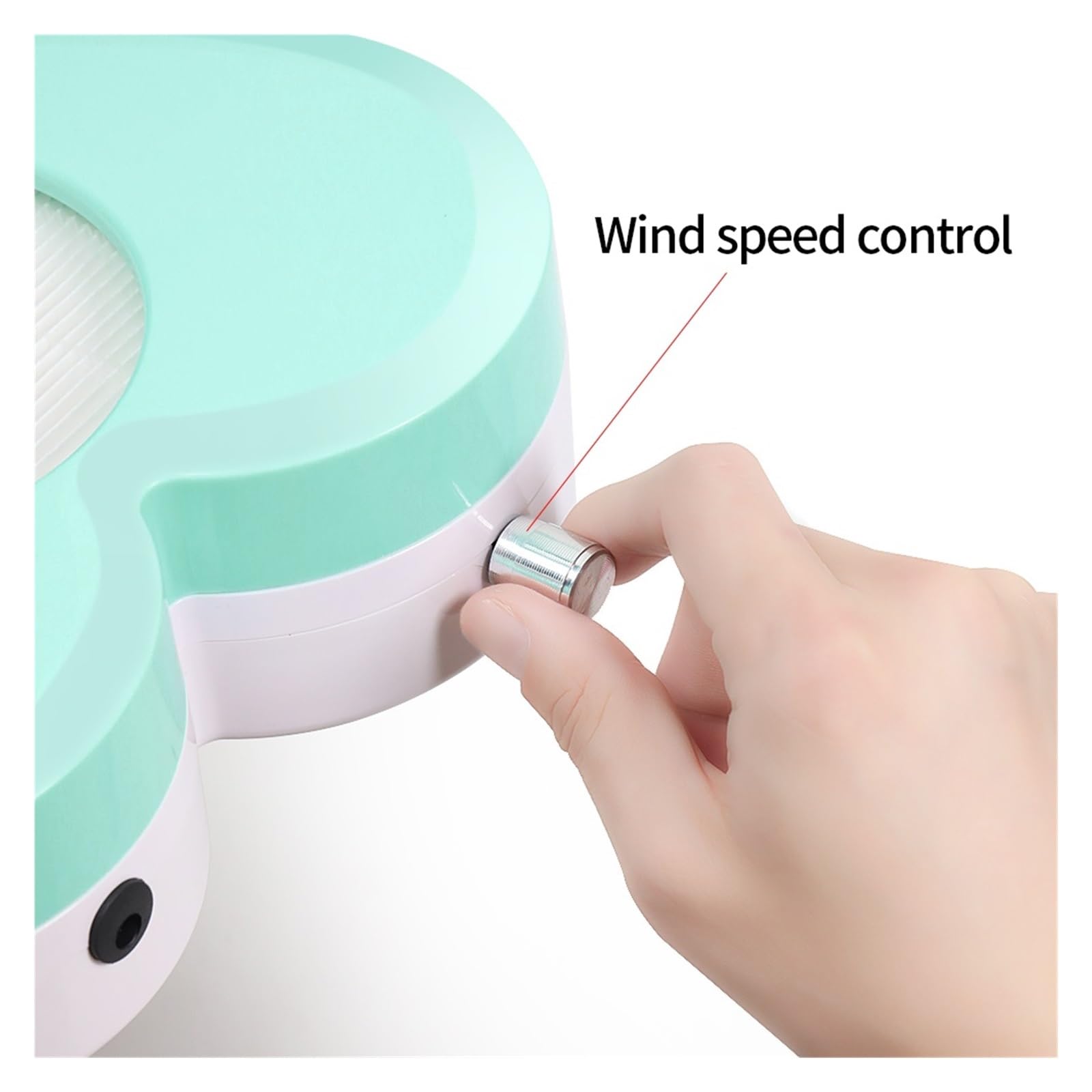 Colector de polvo para uñas, Extractor de polvo uñas Metal verde, ventilador for manicura, colector Gel, aspiradora, equipo salón, herramienta Para uso doméstico