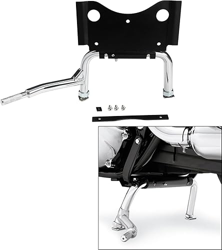 Miniatura 8 de TCT-MOTORPARTS Soporte central ajustable cromado para Harley Road Glide Electra Street Glide Ultra Classic Road King 2009-2025, reemplazo 91573-09A