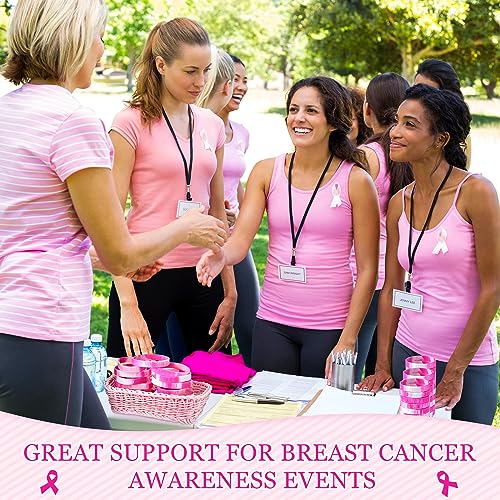 Liliful Breast Cancer Awareness Bracelet Pink Ribbon Silicone Bracelets Engraved 6 Words Hope Faith Courage Survivor Love Strength Wristbands Breast Cancer Awareness Accessories4