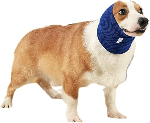 Vista 15 de Cat Head Cover Noise Protection When it Grooming Hematoma Ear Wrap for Cats Wine+Purple S