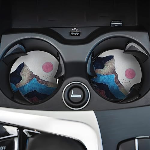 Miniatura 6 de Moly Magnolia Paquete de 2 posavasos absorbentes de automóvil de 2.75 pulgadas para mujeres, portavasos extraíbles para mujeres y niñas, accesorios