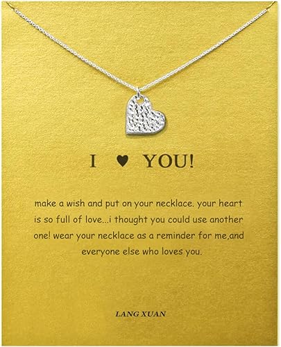 Lang Xuan Collar con brújula, de amistad, dije con mariposa de la buena suerte, incluye tarjeta de regalo con mensaje, para mujeres y niñas