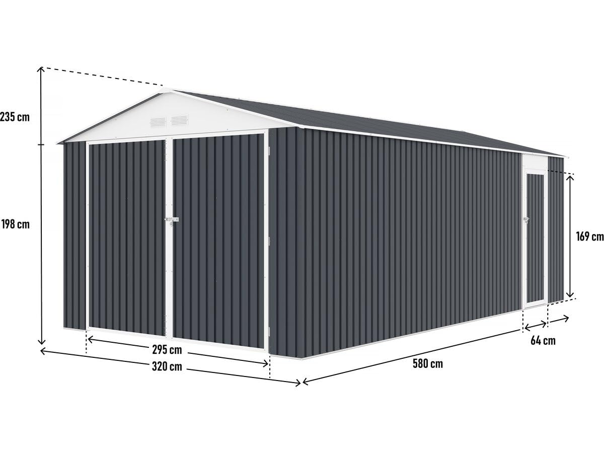 Habitat et Jardin Garage in Metallo Houston - 18,56 m² - Antracite