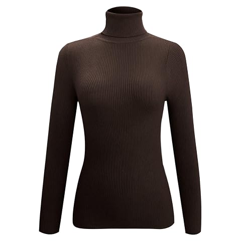 Mock Turtleneck Sweater for Women Long Sleeve Ribbed Knit Lightweight Pullover Sweater Stretch Fitted Thermal Top