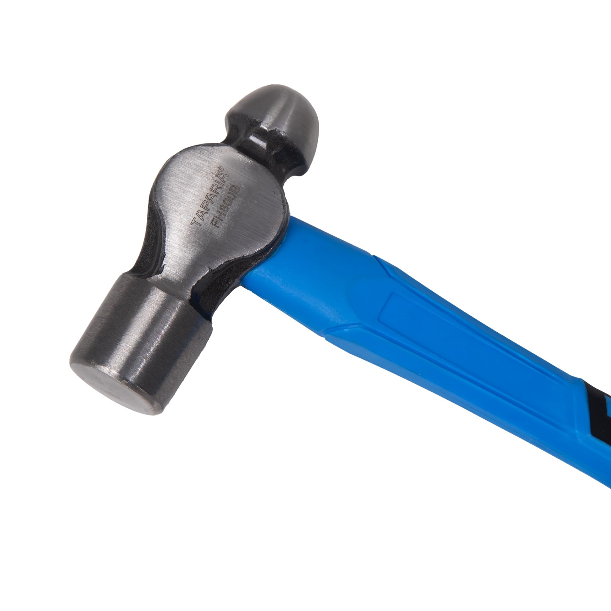 Taparia FH 800B Ball Pein Hammer with Fiberglass Handle (800g)-Shock-Absorbing Rubberized Ergonomic Handle with High Grade Steel Head-Durable and Long Lasting-Home, DIY, Professional, Commercial Use 3