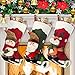 Dreampark Christmas Stockings, Big Xmas Stockings Decoration - 18" Santa Snowman Reindeer Hanging Stocking for Home Decor Set of 3