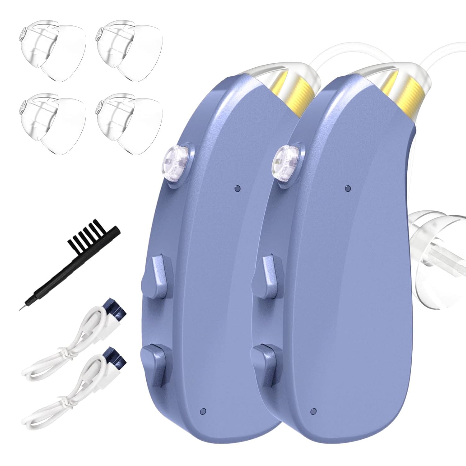 Enafort Pack x2 Rechargeable Digital Hearing Aids Hearing