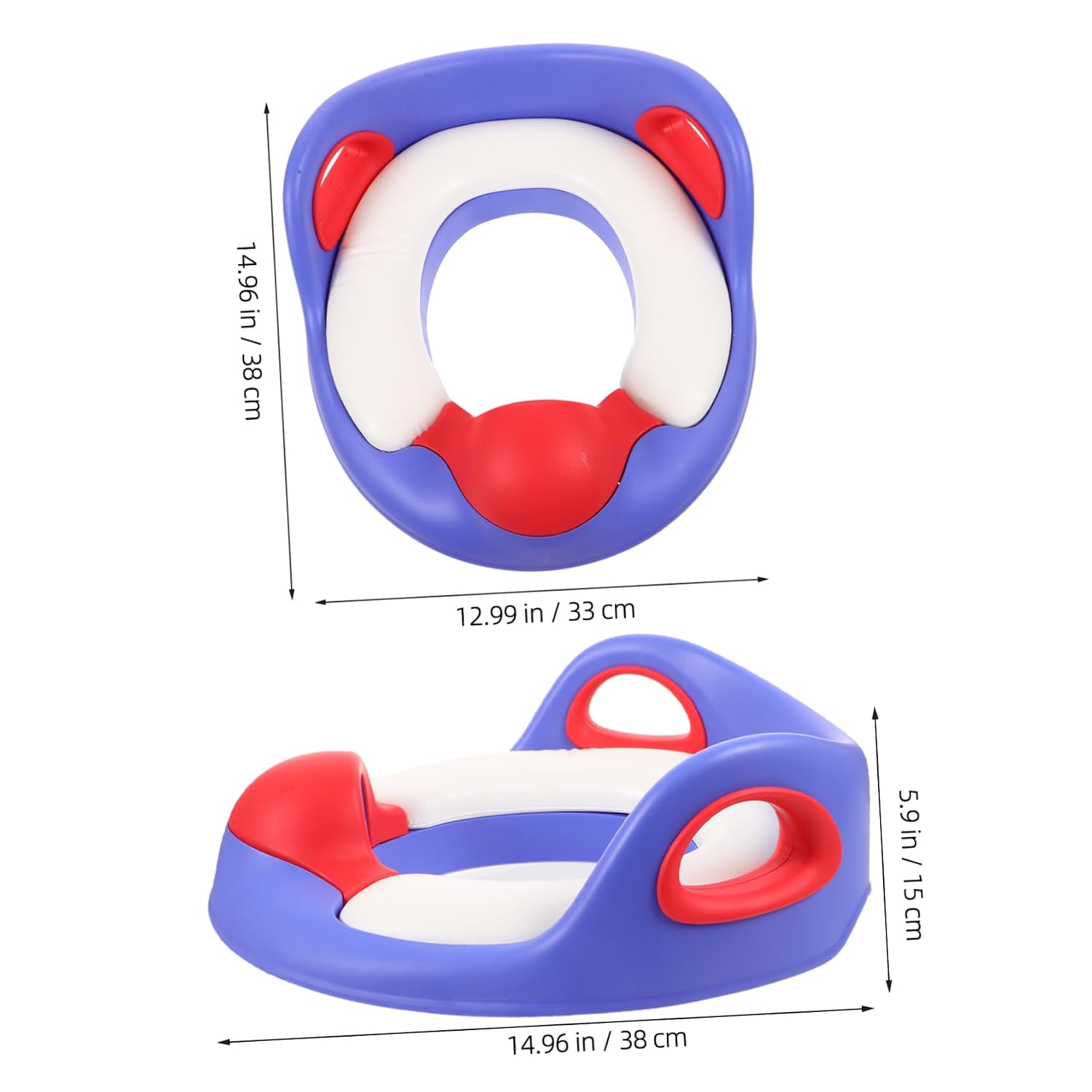Hemoton Portable Boy Girl Potty Seat Boys and Girls Training Ring PVC Material Easy to Clean