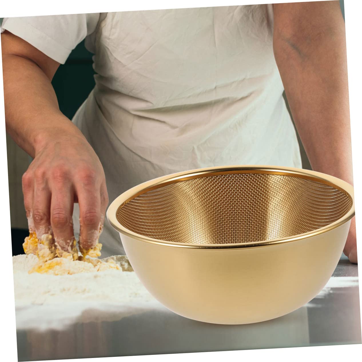 Colador de Arroz de Acero Inoxidable, 2 Piezas, Cesta Escurridora