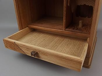 Amazon.co.jp: 骨董茶道具指物師 暲尚斎造☆神宮杉寄木茶箱