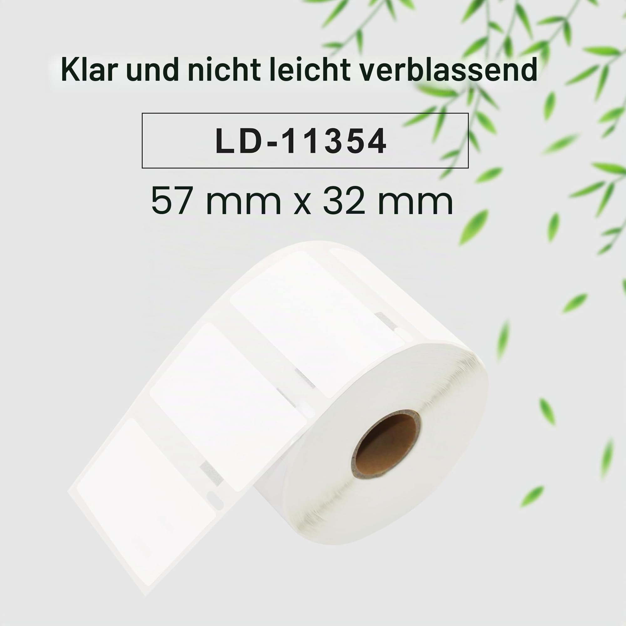 6 Rollen 11354 RFID Etiketten 57 x 32 mm für Dymo LabelWriter 550 | Ersatz für S0722540 mit RFID Chip und 1000 Mehrzwecketiketten je Rolle kompatibel mit Dymo LabelWriter 550 Druckern