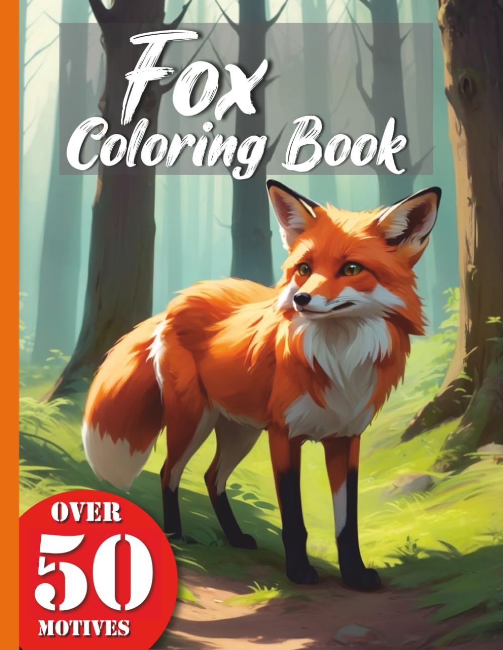 Fox Forest Coloring Book XXL: Your coloring book with realistic foxes and forest motifs