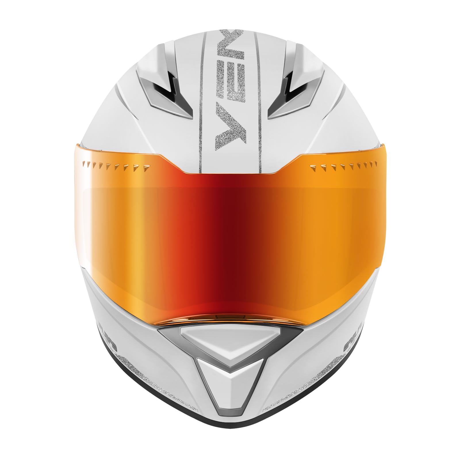 YEMA Casco da moto integrale per adulti, Casco unisex per ciclomotori e moto da strada con prese d'aria regolabili - Leggero e confortevole per scooter, cruiser YM-850