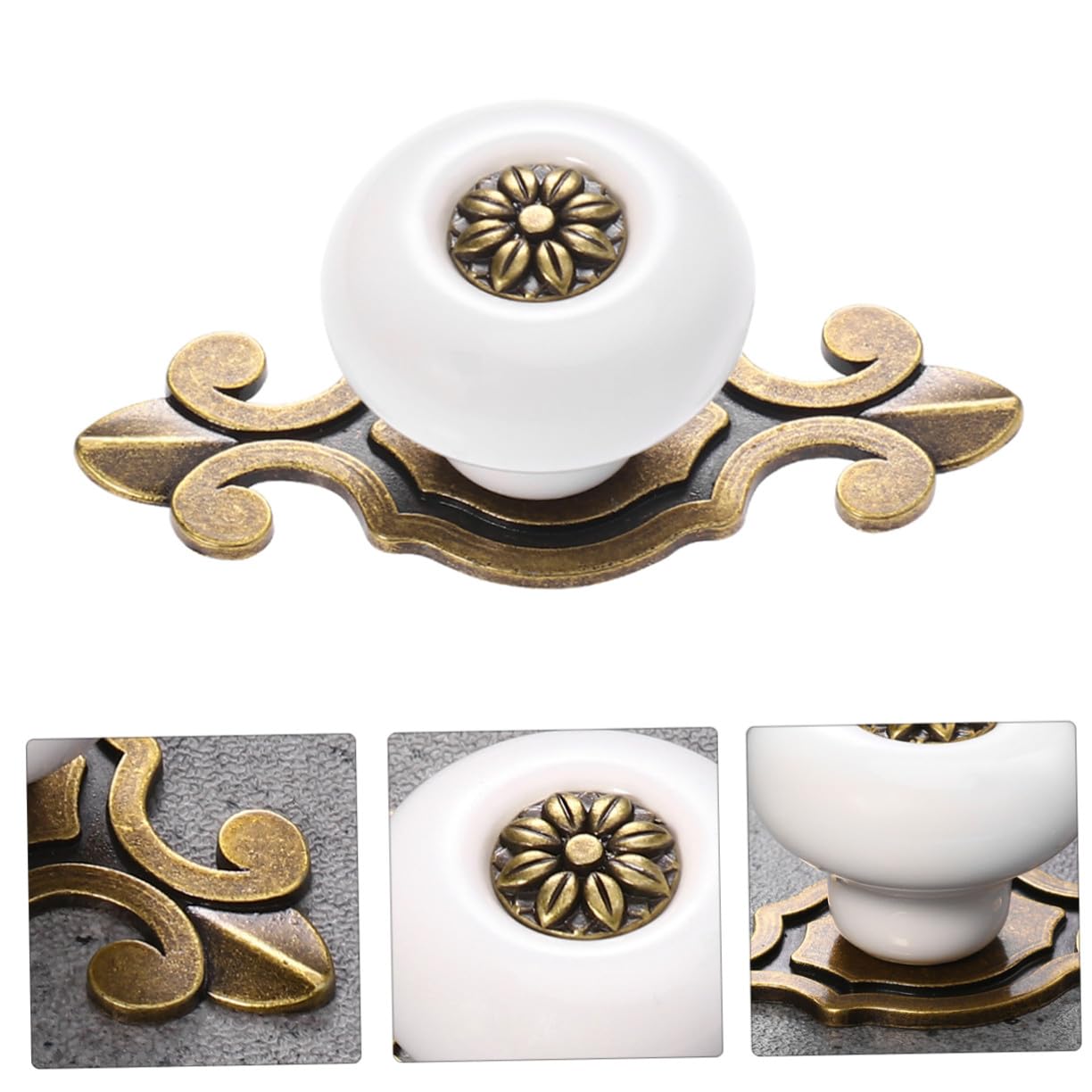 Angoily 10pezzi Pomelli per Mobili Vintage Maniglie per Pomelli per Mobili per Armadi e Credenze Design Antico per Rinnovare in Stile Rustico o Tradizionale