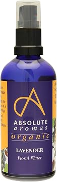 ماء اللافندر العضوي المعتمد من Aromas 100ml - رذاذ حبر الوجه النقي والطبيعي والمغذي والمرطب - مناسب لجميع أنواع البشرة