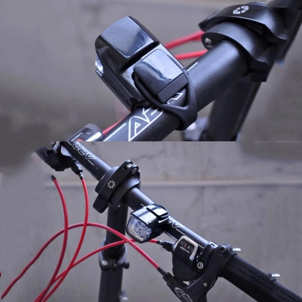 Bicicletta Anteriore Luce Ciclismo Handlbar Mount Lampada Bici da Strada Posteriore Luce di Sicurezza Torcia Elettrica