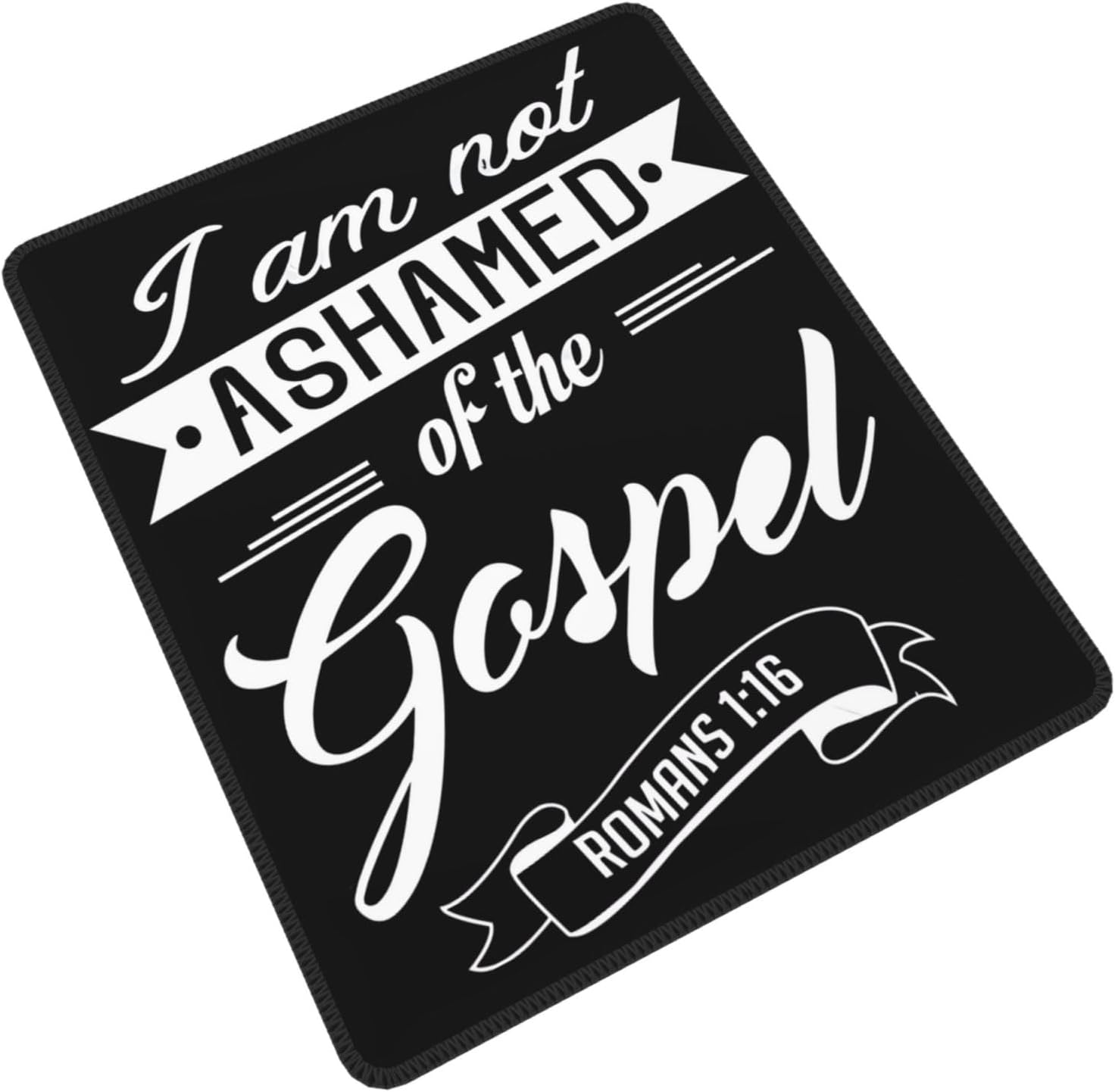 Not Ashamed Romans 116 Christian Mouse Pad, Laptop Office Desk Accessories Wireless Mouse Pad Mouse Pad Non-Slip Water Resistant Desk Mat Premium Computer Accessories