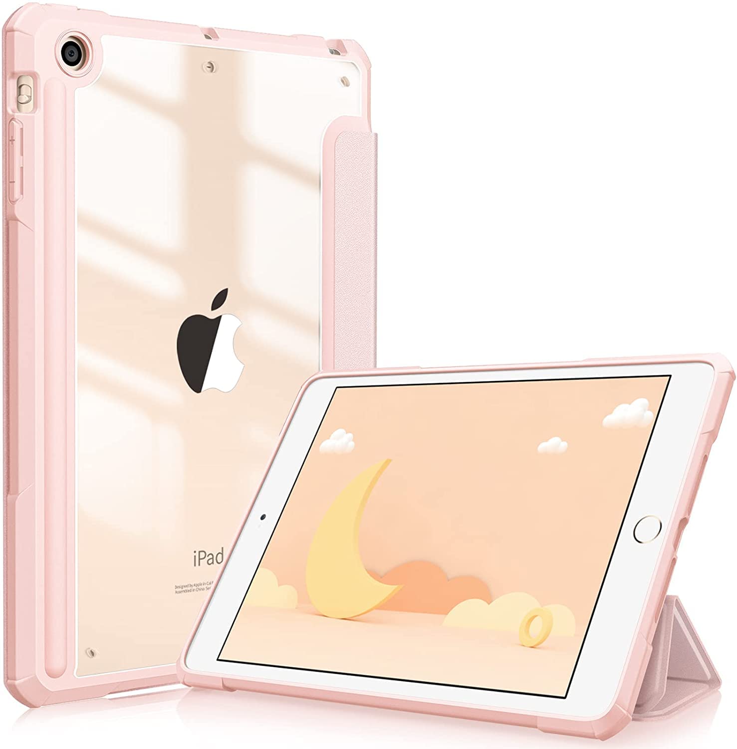 SwooK Hybrid Case for 7.9" inch iPad Mini 1 2 3 gen iPad A1432 A1454 A1455 A1489 A1601 A1490 A1491 A1599 A1600 iPad Case with Shockproof Clear Back Shell Flip Cover Case (Rose Gold) (B0B2MYVL4Y) Amazon Price History, Amazon Price Tracker