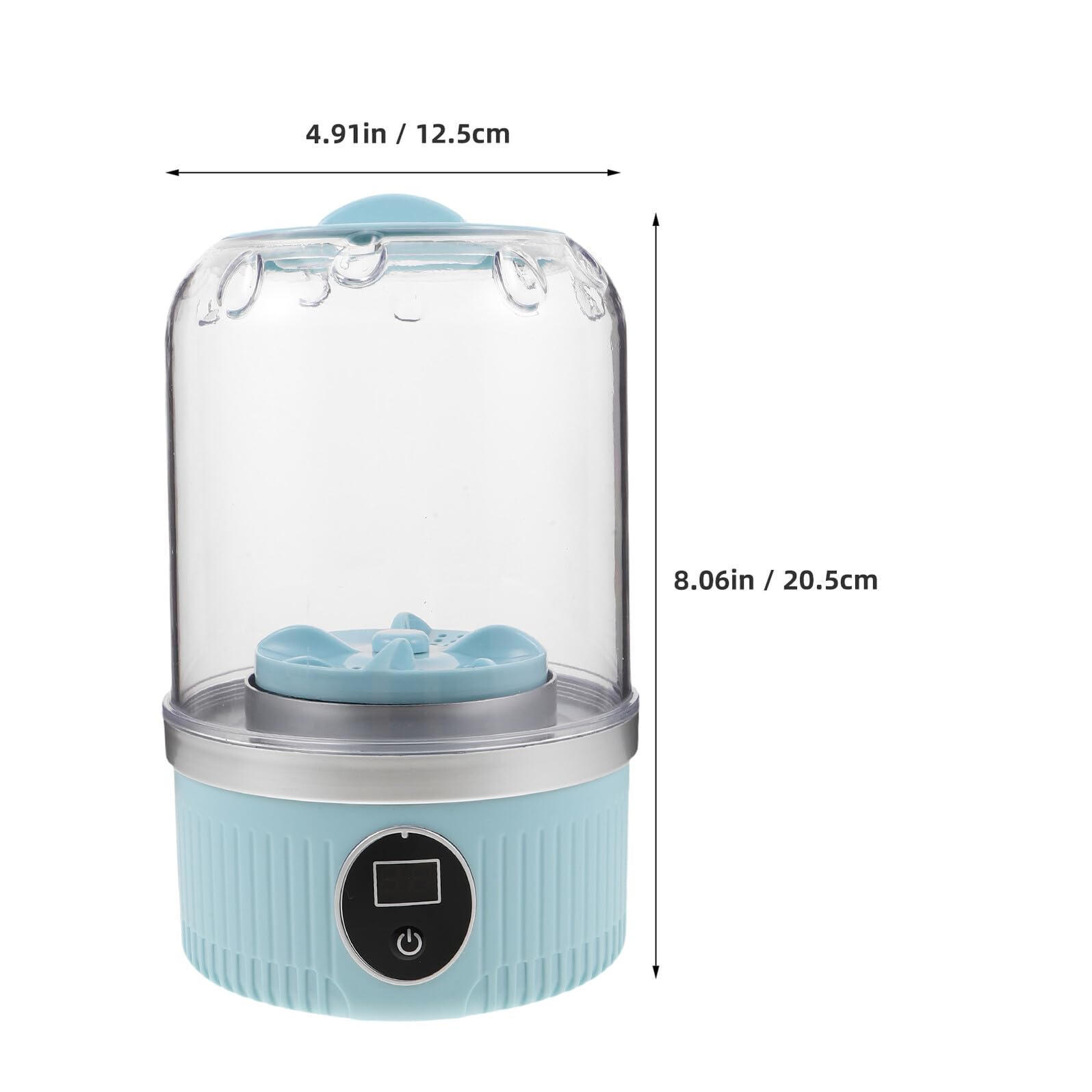 Lavadora Portátil Pequeña Recargable 3000mah Azul para Ropa Interior | Mini Lavadora Compacta de Plástico, para Prendas Delicadas y Uso en Espacios Reducidos, Hogar