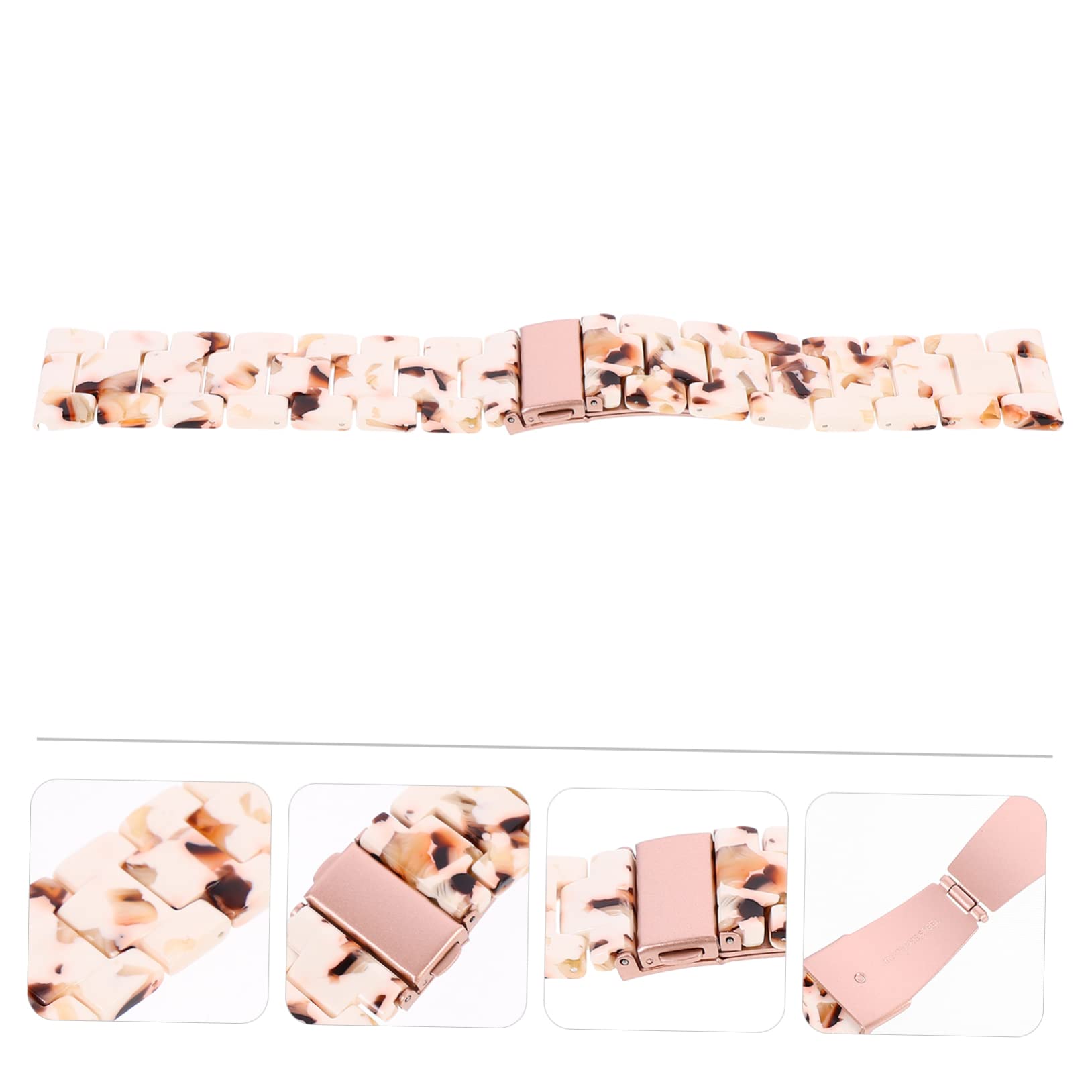 Housoutil Lot De 3 Bracelets De Montre Élégants En Résine De 22 Mm Design Poli À La Main Pour Montre Connectée Confortable À Porter
