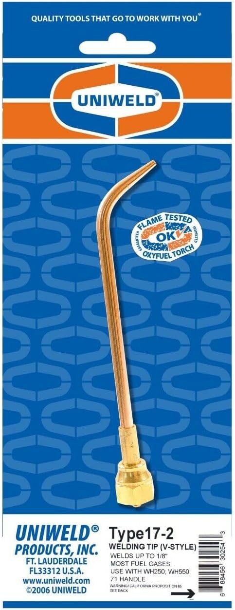 Replacement for Uniweld Type17-2 Oxyacetylene Welding & Brazing Tip
