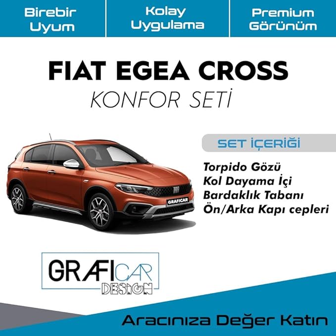 Fiat Egea Cross Konfor Seti̇ Saklama Alanları Kumaş KaplamaSes