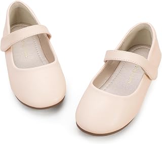 Hehainom Girls Dress Shoes Mary Jane Toddler Ballet Flats