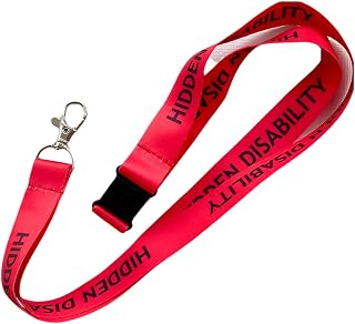 Hidden Disability Lanyard, Invisible Illness Lanyards or ID Holders, Disability Awareness Neck Lanyards