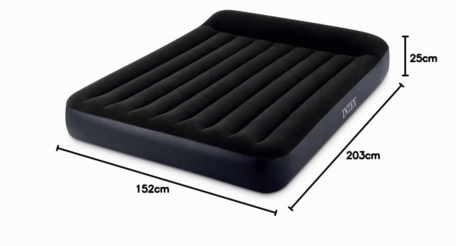 Intex 64150 Materasso Matrimoniale Dura Beam, con Pompa Elettrica, 152 x 203 x 25 cm