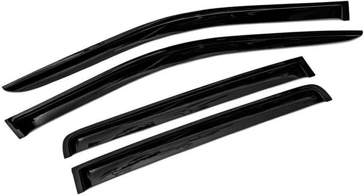 Car Window Visor Vent Shade Deflector Sun/Rain Guards Compatible with 2007-2017 Jeep Compass Window Visor