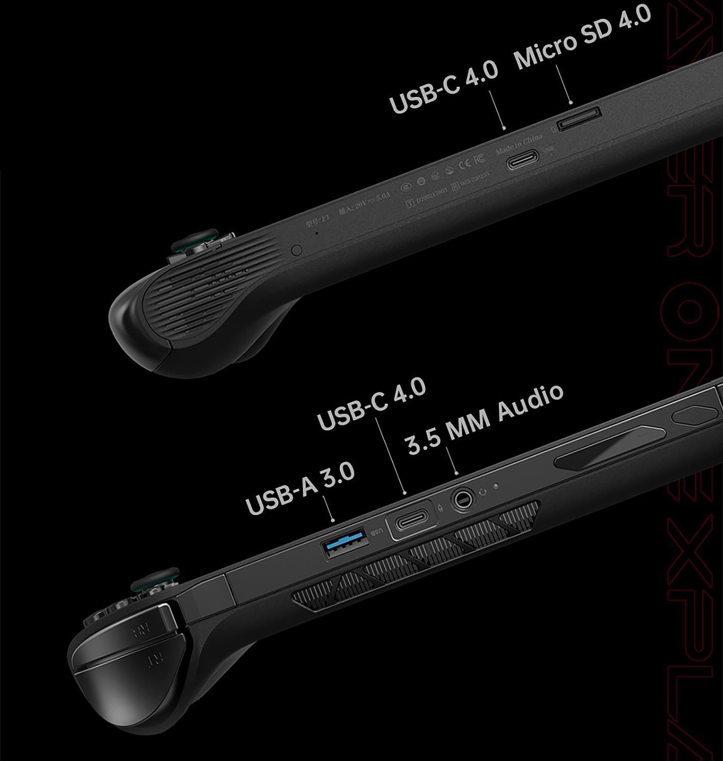 OneXfly F1 Pro Handheld Game Console 7" OLED Display Screen Portable Mini AI PC Laptop Tablet UMPC Win 11 AMD Ryzen AI 9 HX 370 32GB RAM/2TB SSD (Black) Ryzen AI 9 HX 370 32GB /2TB image 6 of 7 B0FJFV5GCD