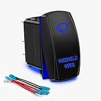 Vista 19 de Rock Lights - Interruptor basculante de 5 pines láser encendido/apagado luz LED azul 20A/12V 10A/24V interruptor de palanca con set de cables puente