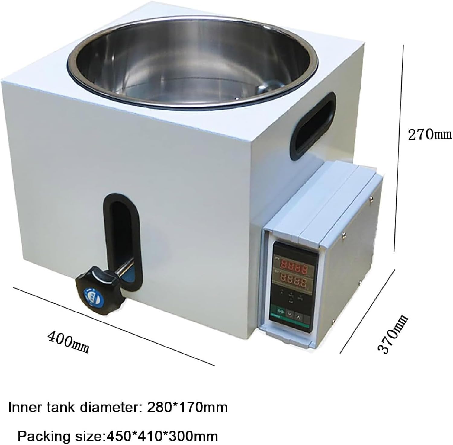 Lab Water Baths, 5L Digital Lifting Thermostatic Heater Electric Heating Devices Stainless Steel Liner, for Chemistry, Chemical Engineering, Pharmaceuticals